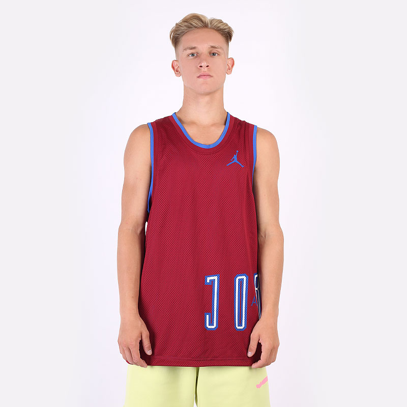 мужская бордовая майка Jordan Sport DNA Jersey DA7234-677 - цена, описание, фото 2